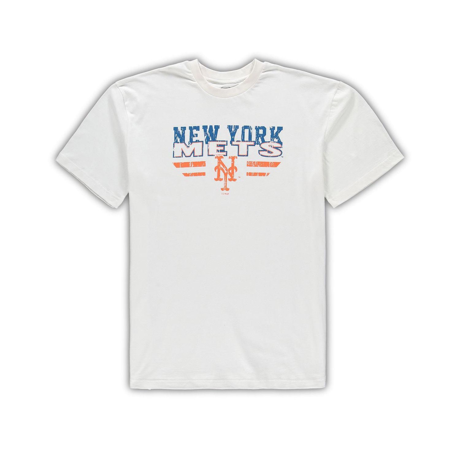 Men's White, Royal New York Mets Big and Tall Pinstripe Sleep Set