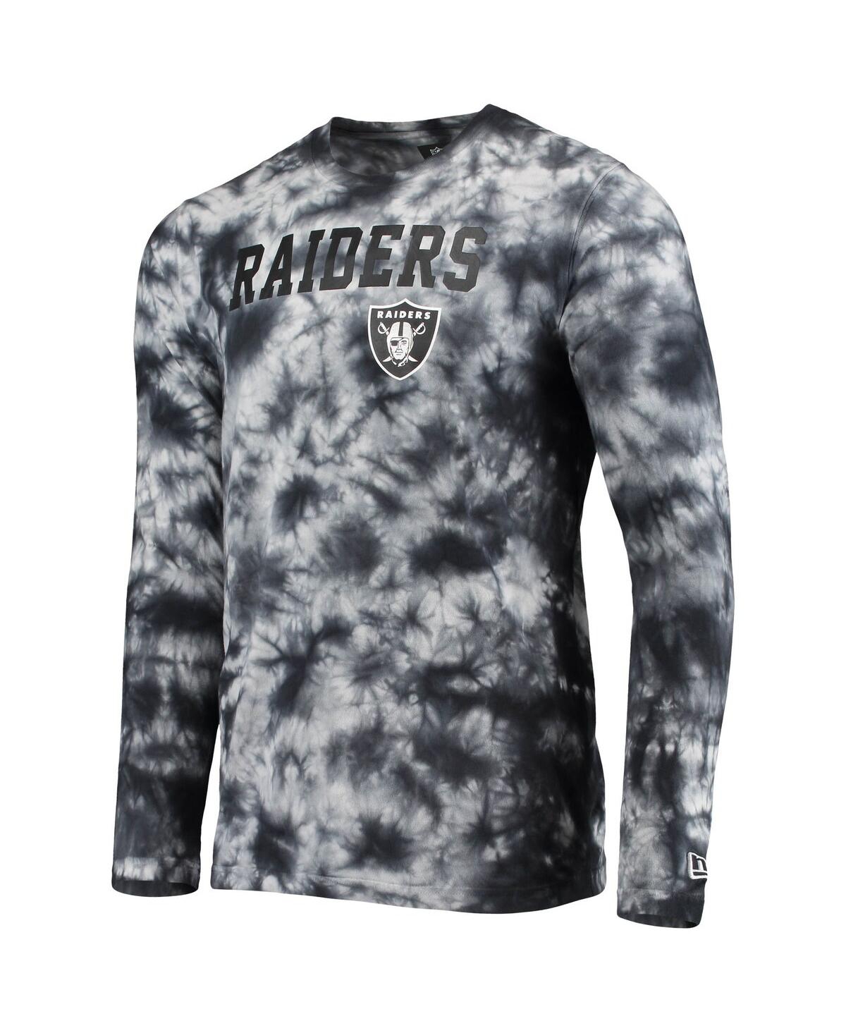 Men'sLas Vegas Raiders Tie-Dye Long Sleeve T-shirt - Black