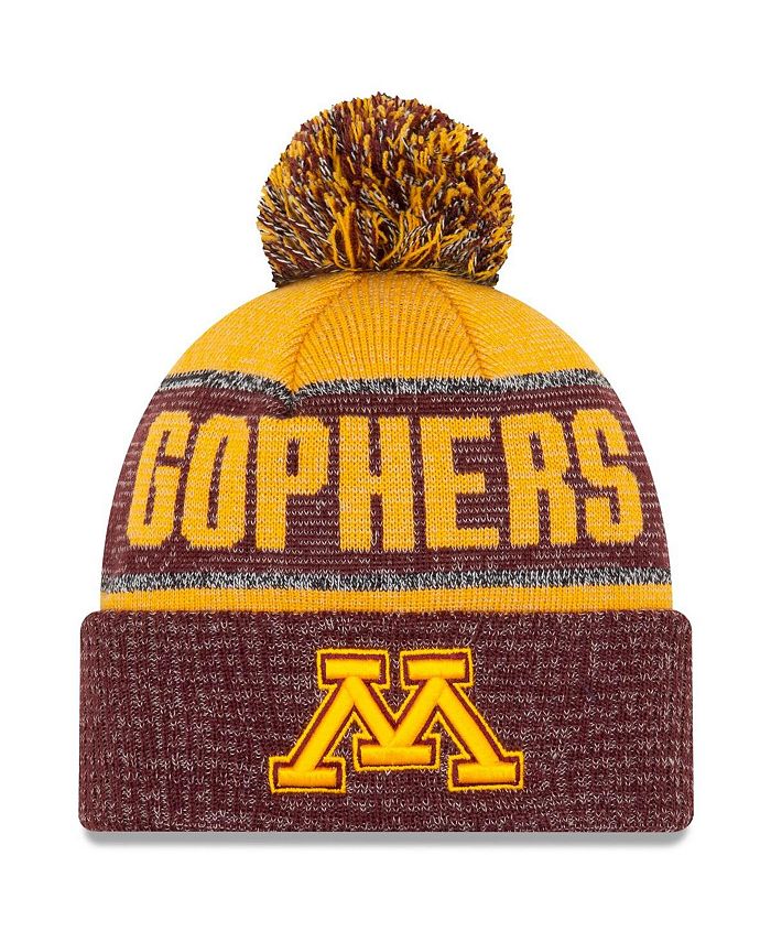 New Era Men's Gold Minnesota Golden Gophers Team Freeze Cuffed Knit Hat ...