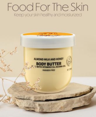 Almond Milk and Honey Whipped Body Butter, Scented Body Cream, 170ml