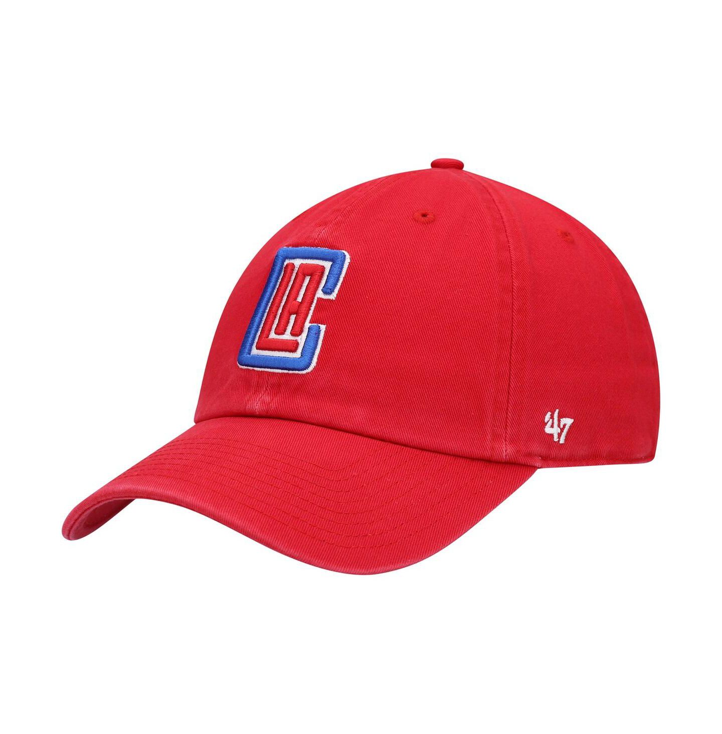 Мужская кепка '47 Brand Red LA Clippers Team Clean Up Adjustable Hat — фото 5