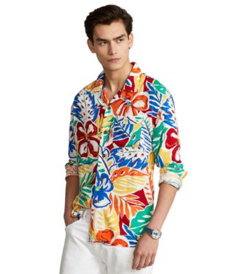 polo ralph lauren men's floral shirt