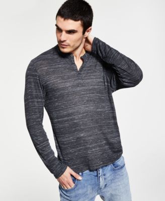 INC International Concepts - Men's Textured Jacquard Henley