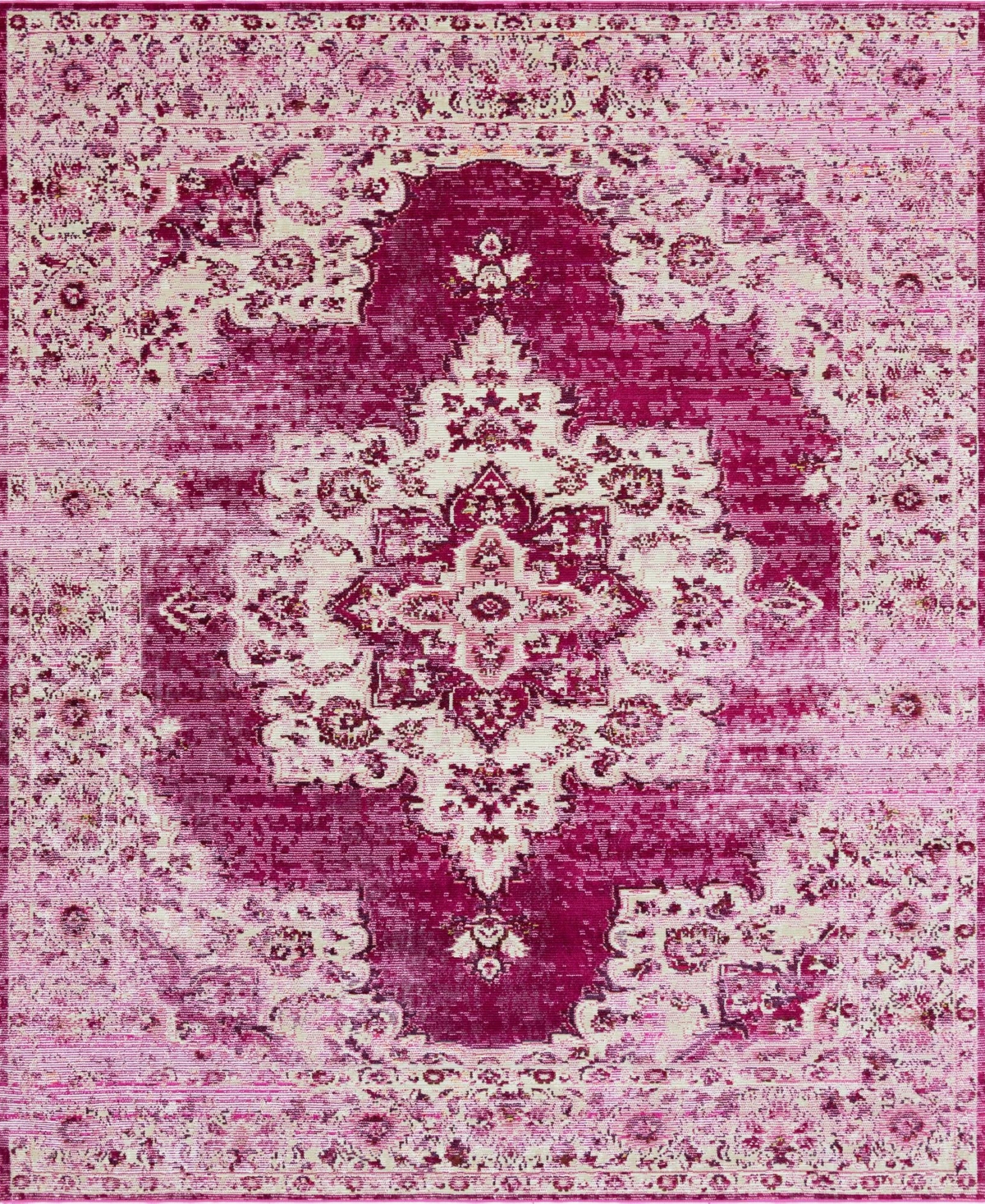 Bayshore Home Closeout!  Amulet Wishbone 8' X 10' Area Rug In Pink
