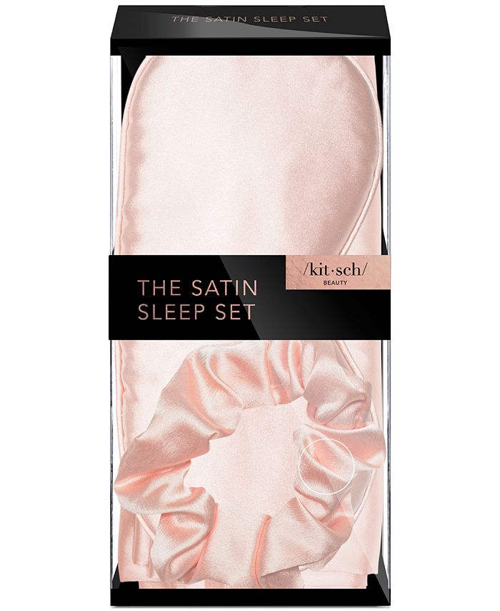 Kitsch Satin Sleep 3pc Gift Set with Pillowcase, Eye Mask & Scrunchie Macy's