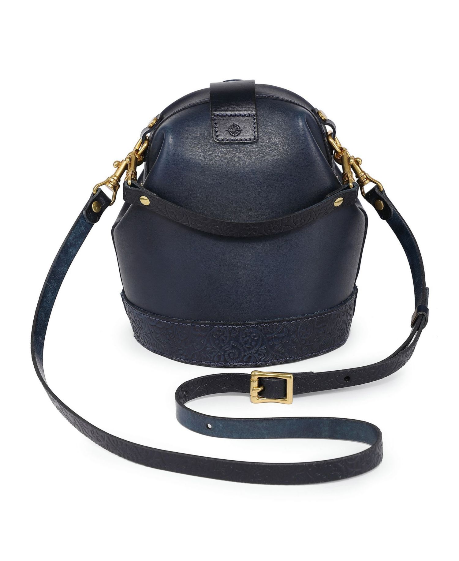 Doctor Mini Leather Bucket Crossbody Bag