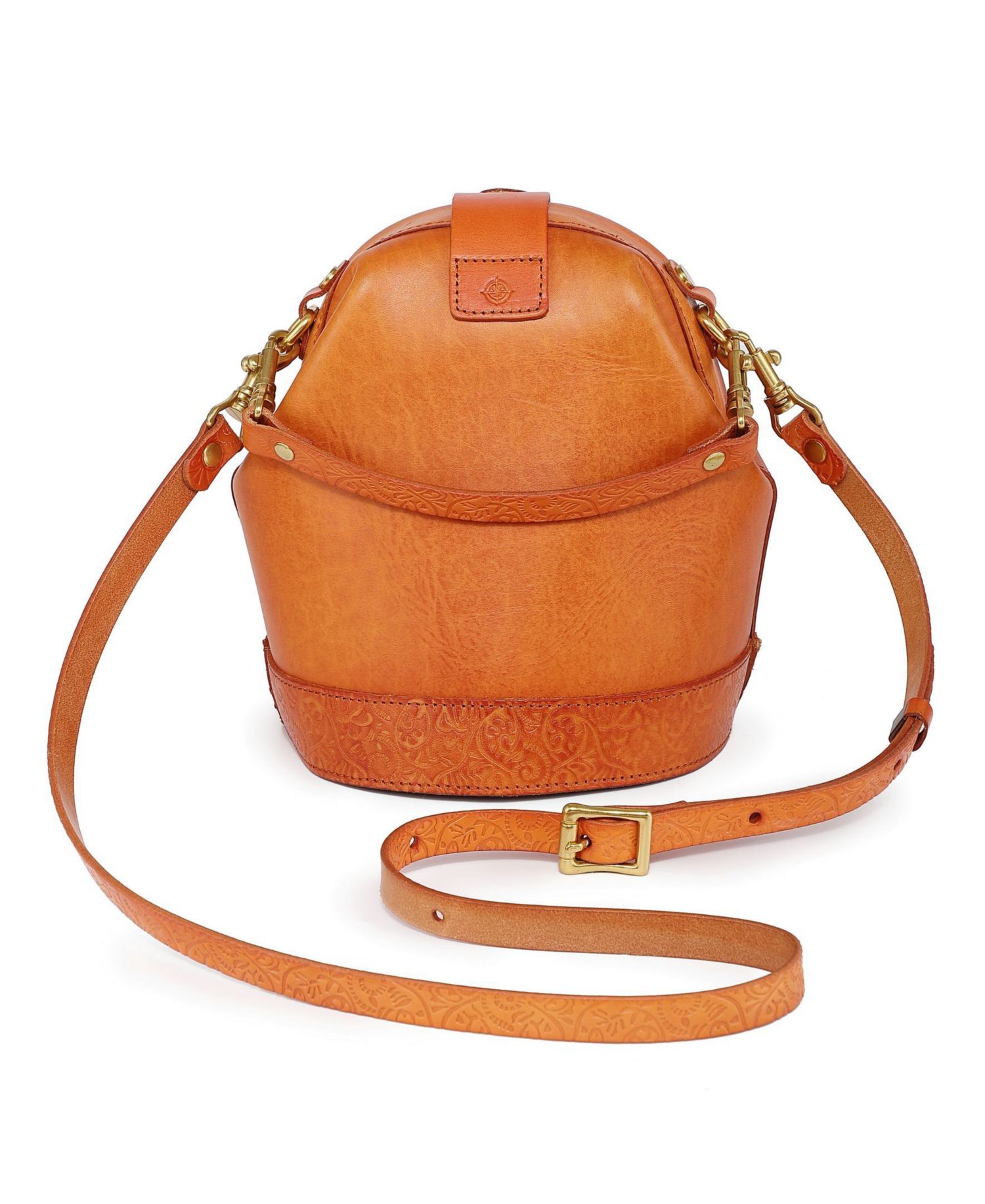Doctor Mini Leather Bucket Crossbody Bag
