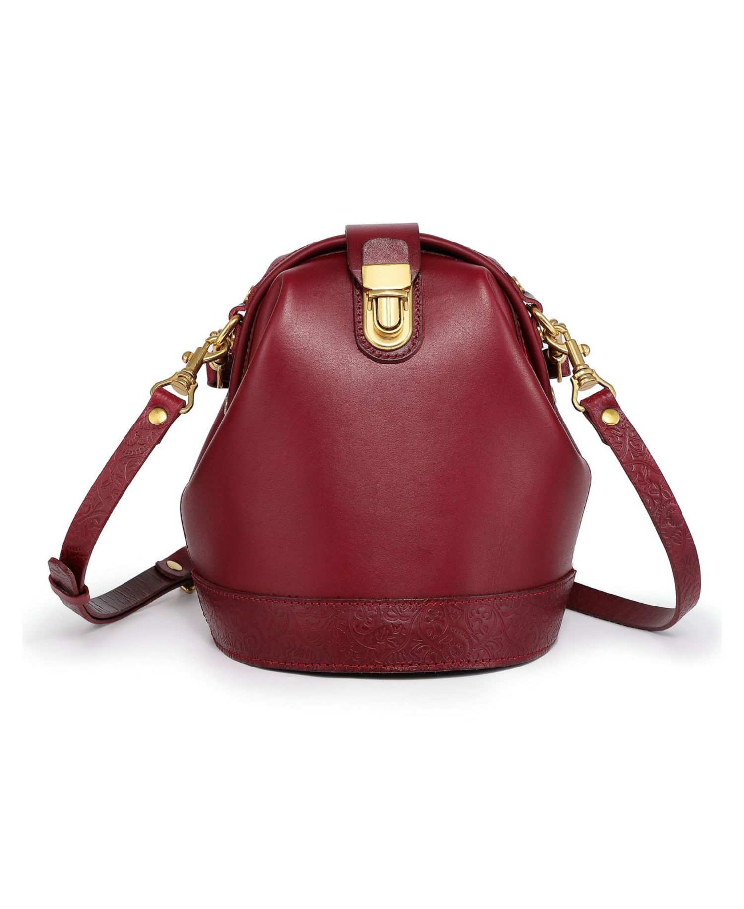 Doctor Mini Leather Bucket Crossbody Bag