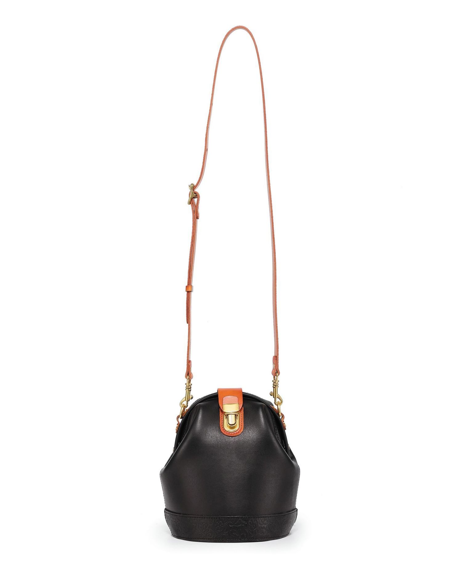 Doctor Mini Leather Bucket Crossbody Bag