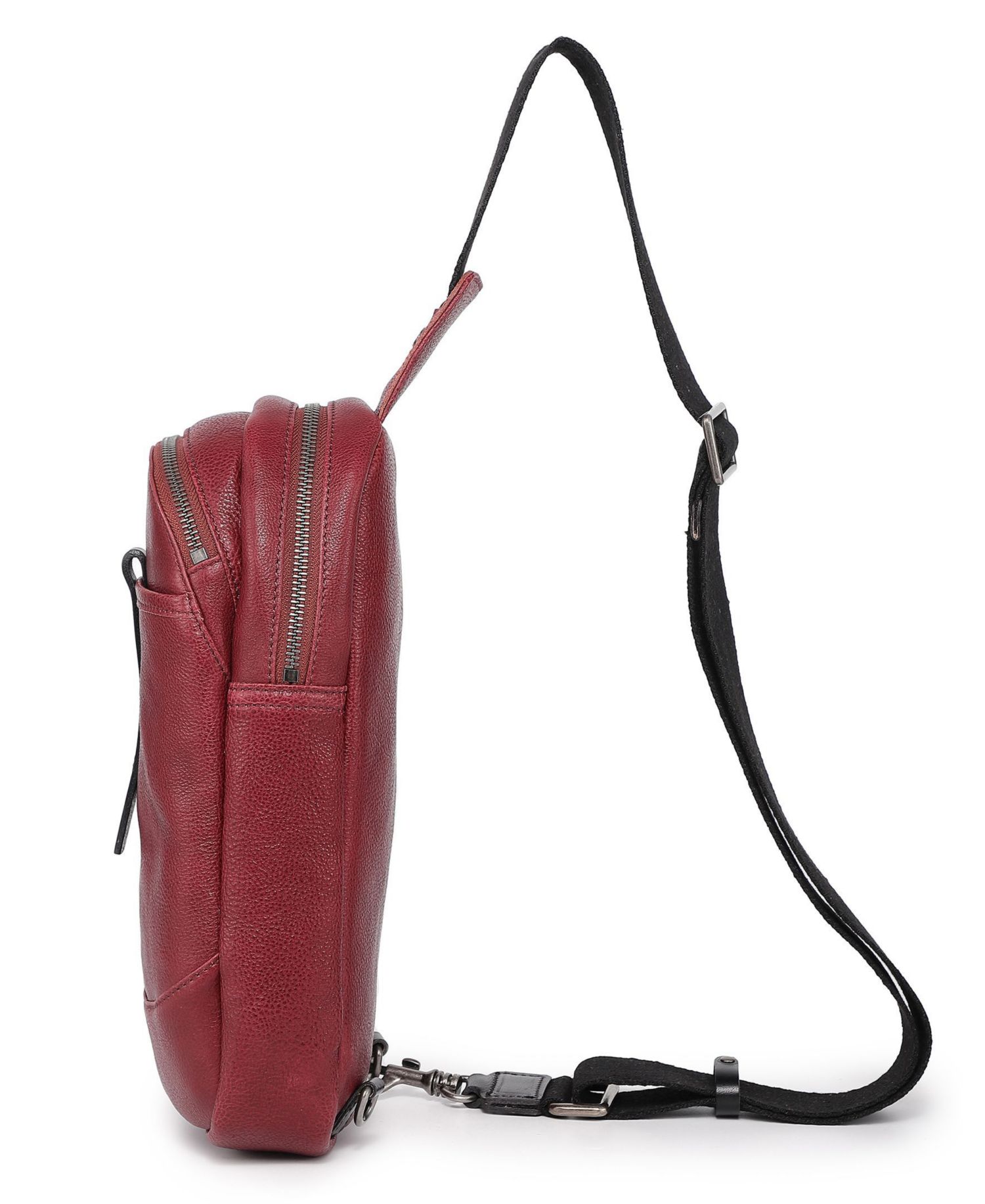 Sun-Wing Leather Sling Bag