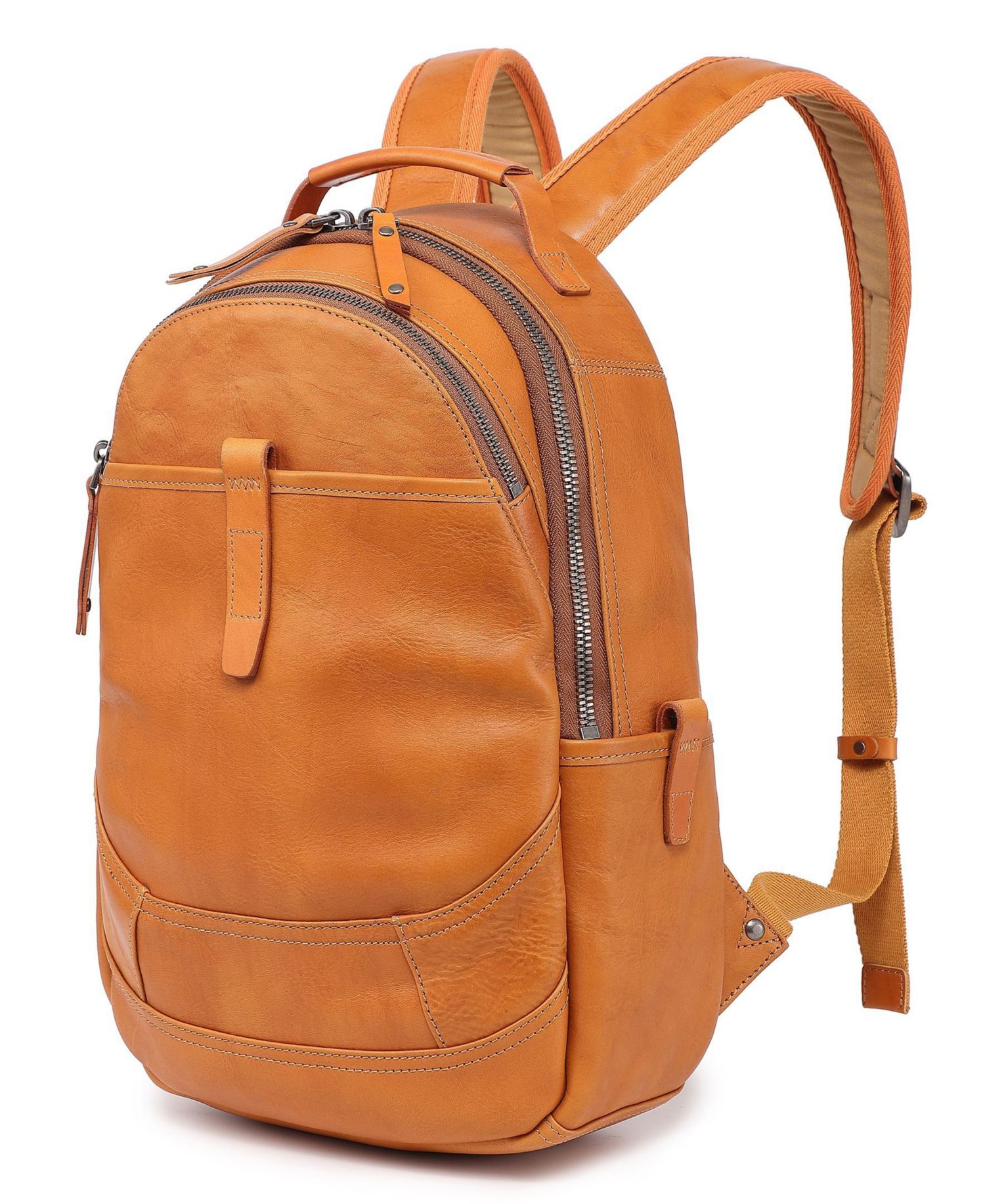 Sun-Wing Small Leather Backpack