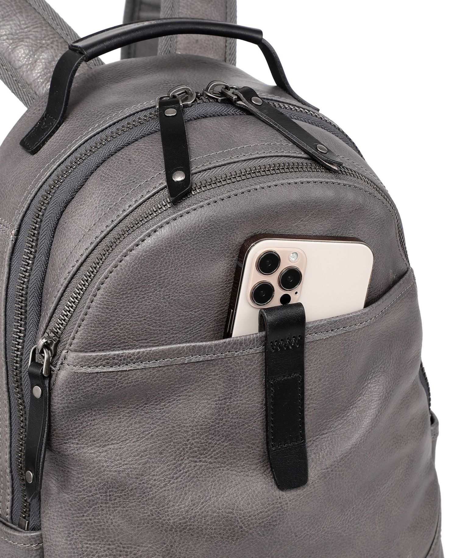 Sun-Wing Small Leather Backpack