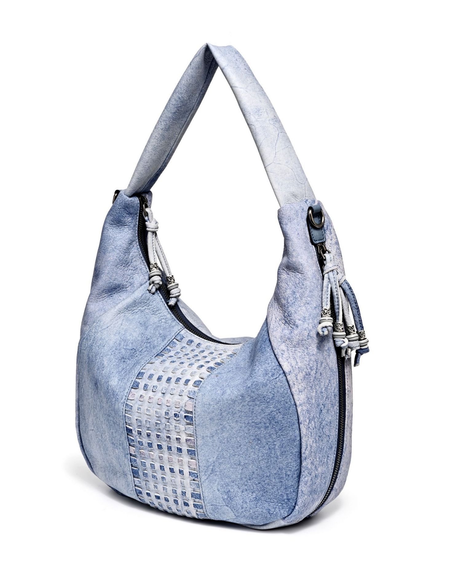 Genuine Leather Dorado Medium Expandable Hobo Handbag