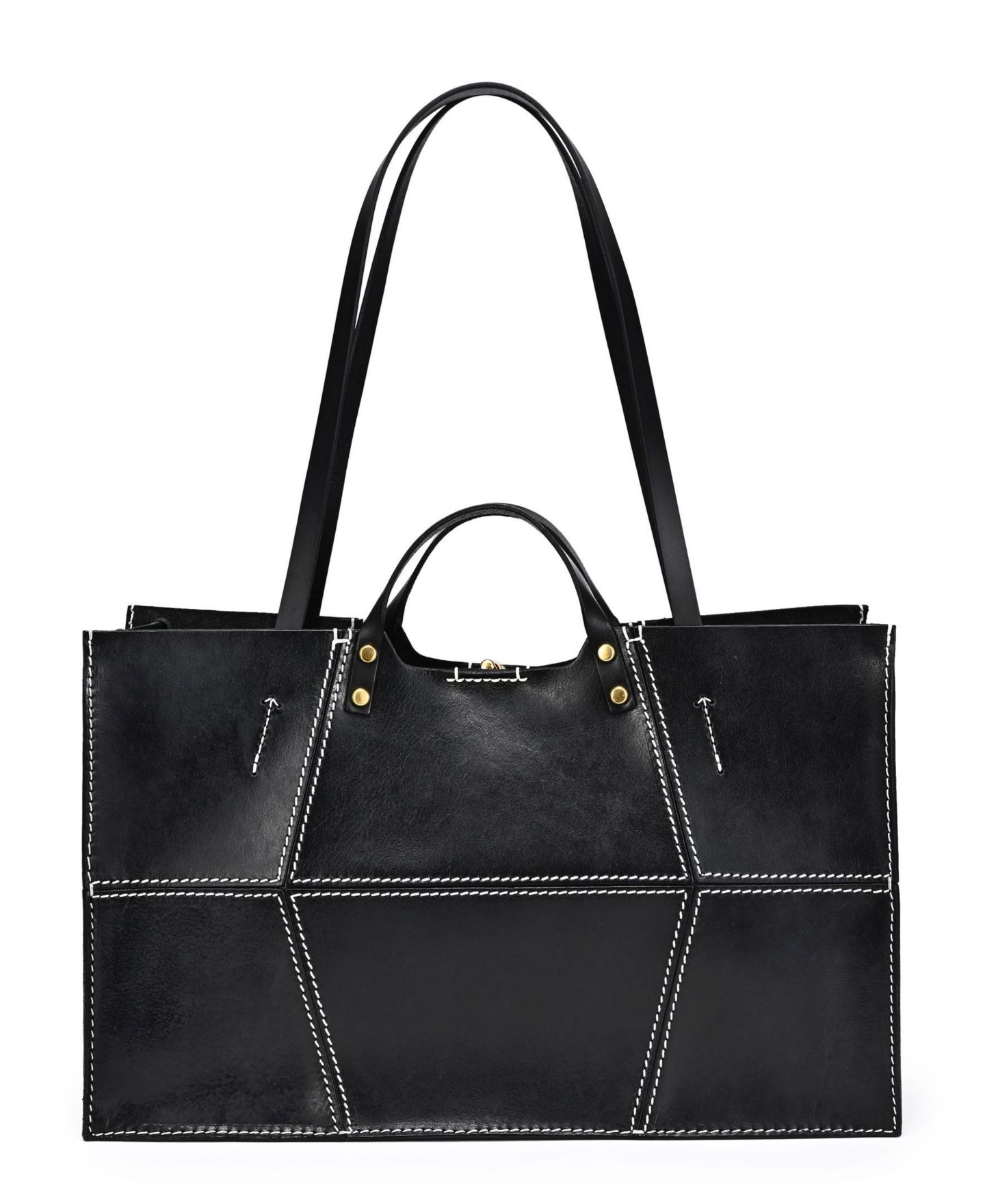Женская сумка OLD TREND Rosa Extra-Large Leather All-Day, цвет: Чёрный — фото 9