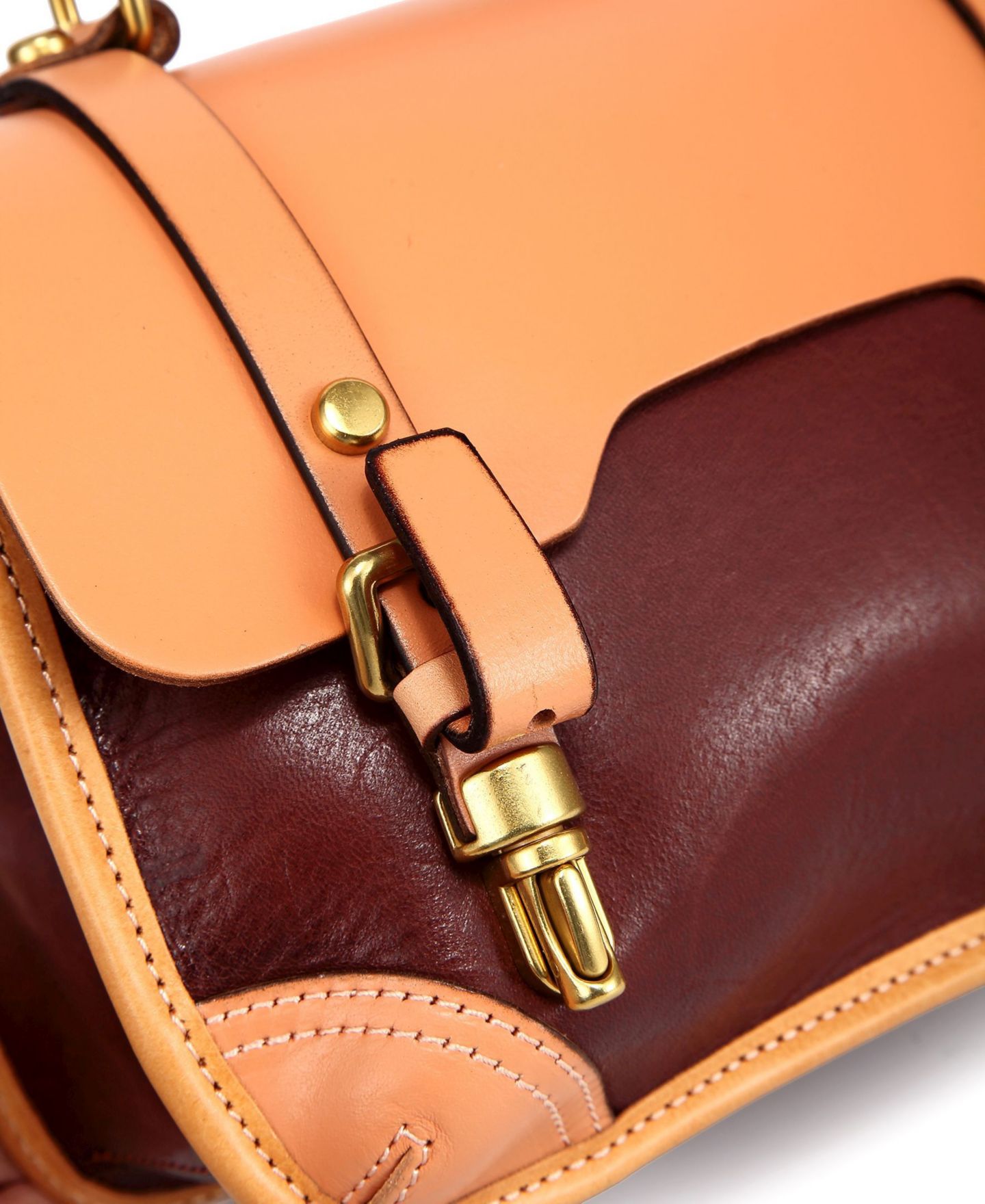 Женская сумка OLD TREND Genuine Leather Alder Mini Satchel, цвет: Коричневый / Бежевый — фото 10
