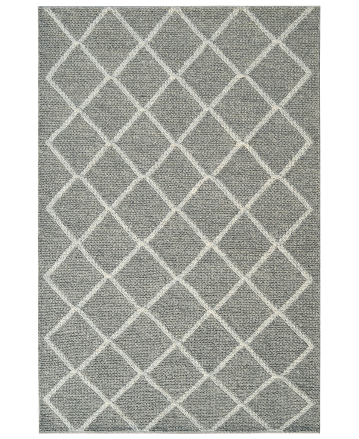 Dynamic Rugs Ava 5203 5' X 8' Area Rug In Gray/ivory