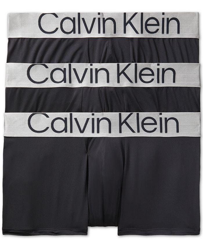 Calvin Klein Men's 3-Pk Steel Low Rise Trunks & Reviews - Underwear & Socks  - Men - Macy's