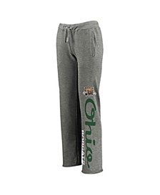 Women's Heathered Gray Ohio Bobcats Cozy Fleece Sweatpants