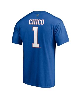 Men's Glenn Resch Royal New York Islanders Authentic Stack Retired Player NickName and Number T-shirt