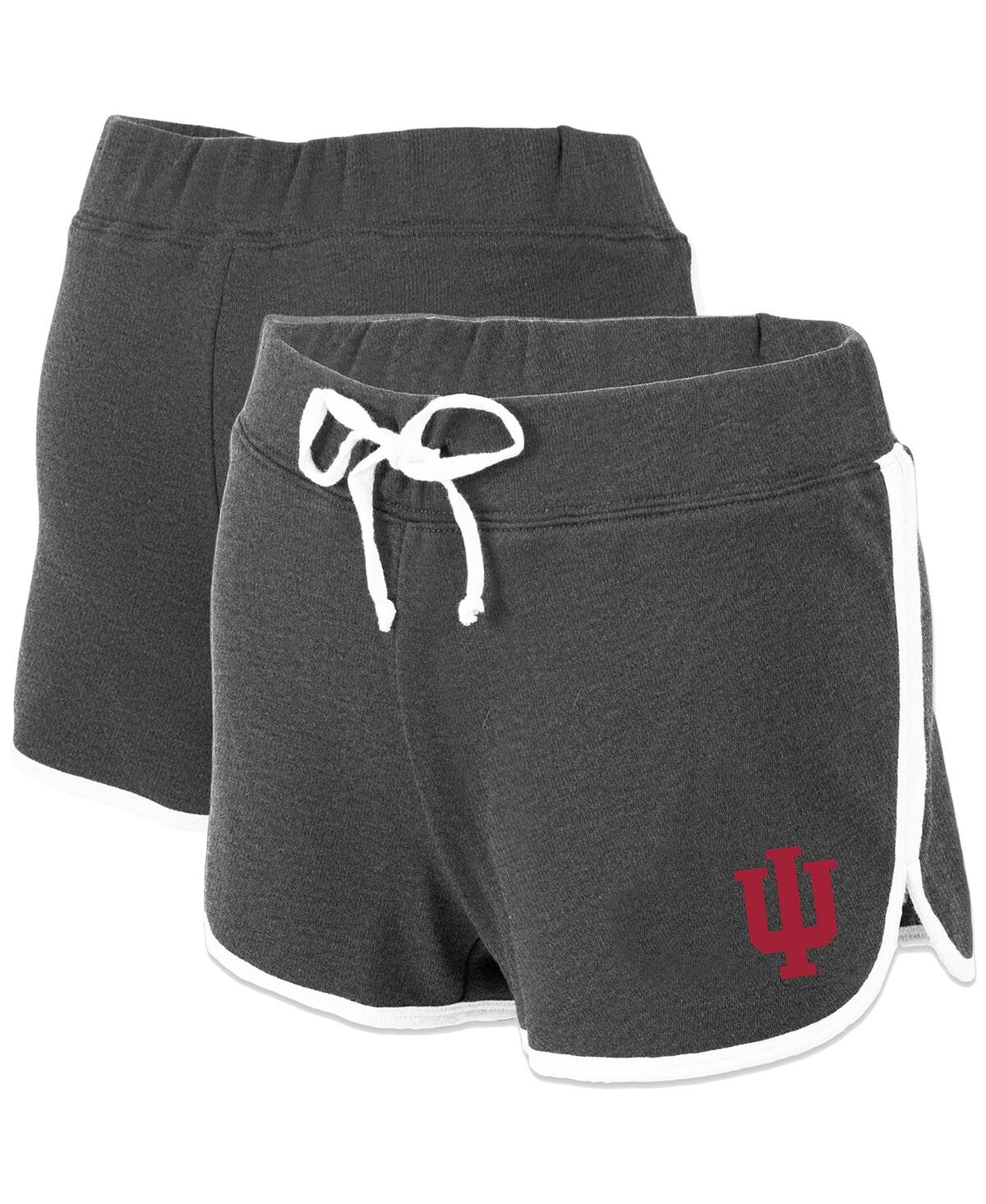 Women's Charcoal Indiana Hoosiers Relay French Terry Shorts - Charcoal