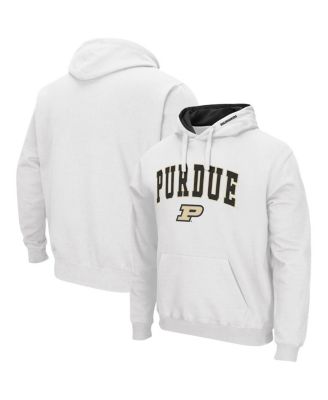 Men's White Purdue Boilermakers Arch and Logo 3.0 Pullover Hoodie
