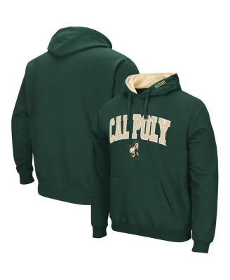 Men's Green Cal Poly Mustangs Arch and Logo Pullover Hoodie