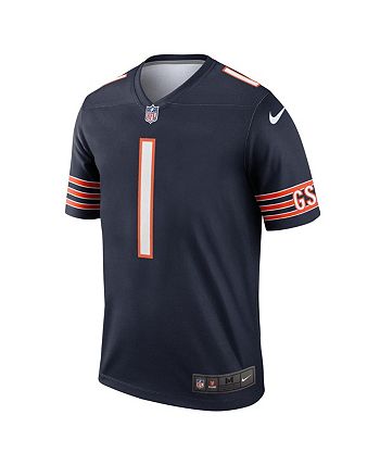 Justin Fields Chicago Bears Men's Nike Dri-FIT NFL Limited Football Jersey.