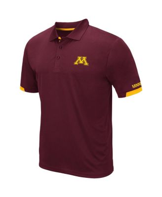 Men's Maroon Minnesota Golden Gophers Logo Santry Polo Shirt