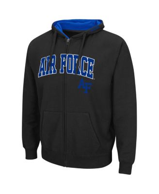 Men's Black Air Force Falcons Arch and Logo 3.0 Full-Zip Hoodie
