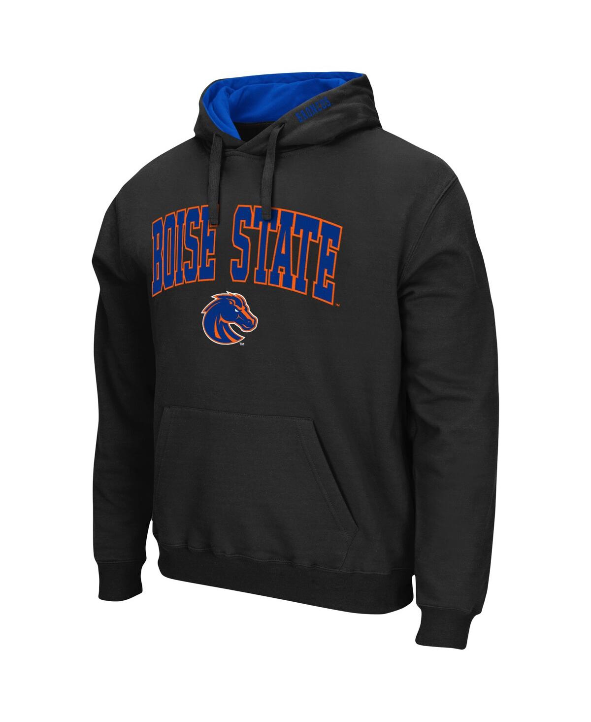 Shop Colosseum Men's  Black Boise State Broncos Arch And Logo 3.0 Pullover Hoodie