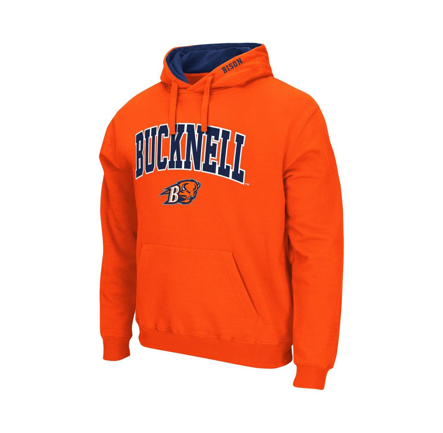 Men's Bucknell Bison Arch and Logo Pullover Hoodie