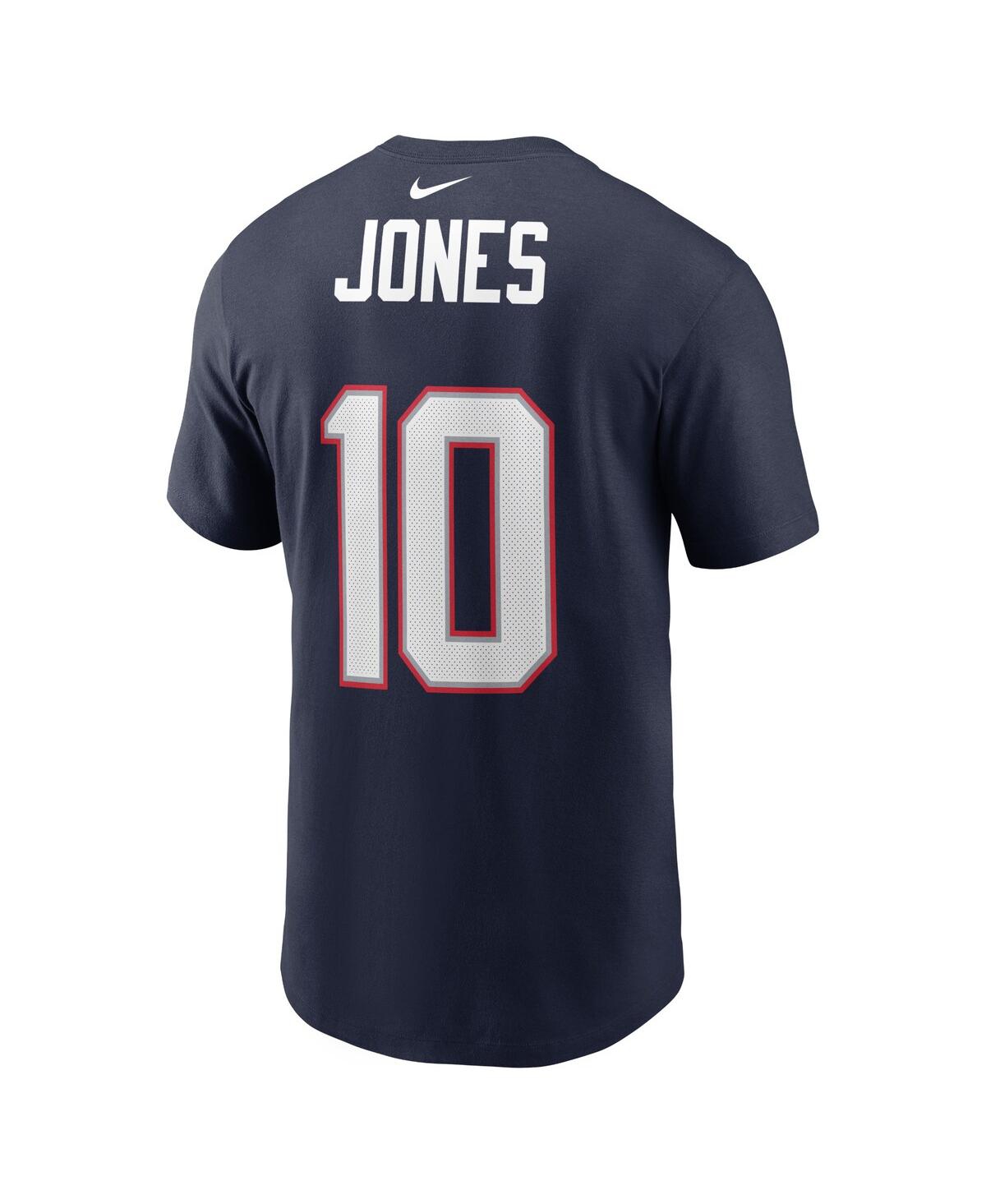 Men's Nike Mac JonesNew England Patriots 2021 Nfl Draft First Round Pick Player Name & Number T-shirt - Navy
