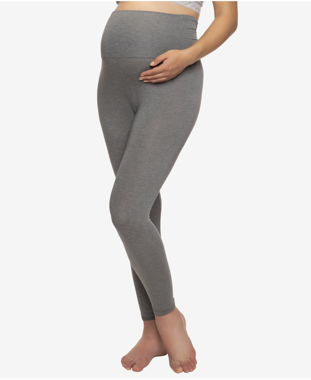 Women's Maternity Modal Pant - Heather Charcoal