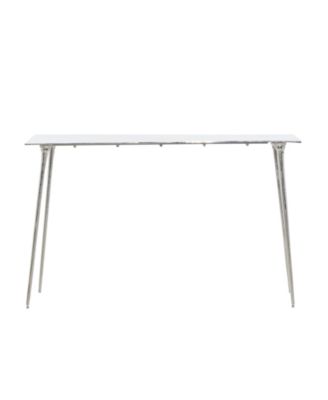Aluminum Glam Console Table