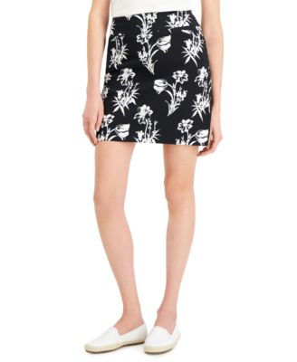 Charter Club - Floral-Print Skort