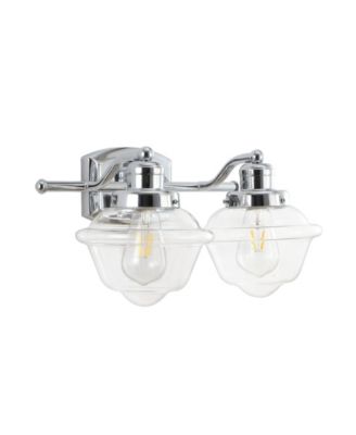Orleans Iron/Glass Schoolhouse LED Vanity Light