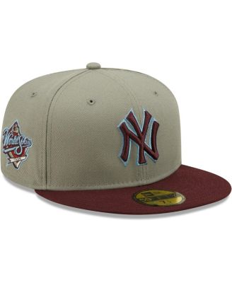 maroon yankee fitted