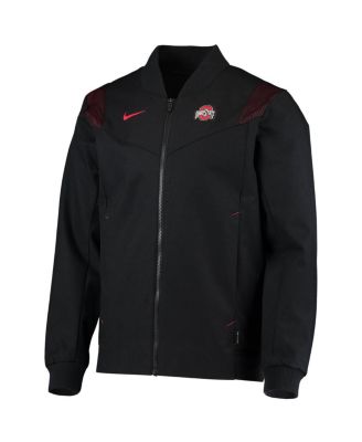 Nike Men's Black Ohio State Buckeyes Full-Zip Bomber Jacket