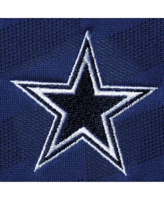 Men's Navy Dallas Cowboys Jacquard Wing Performance Polo Shirt
