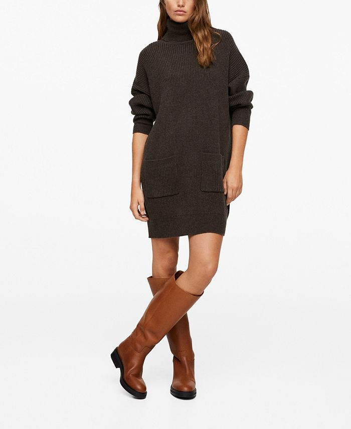 Mango 2025 turtleneck dress