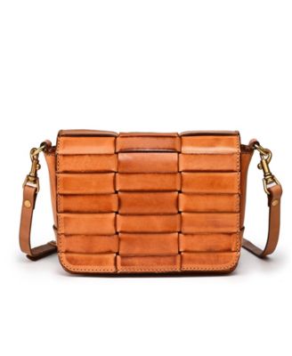 Lupine Mini Woven Leather Crossbody Bag