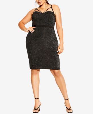 city chic black formal dress