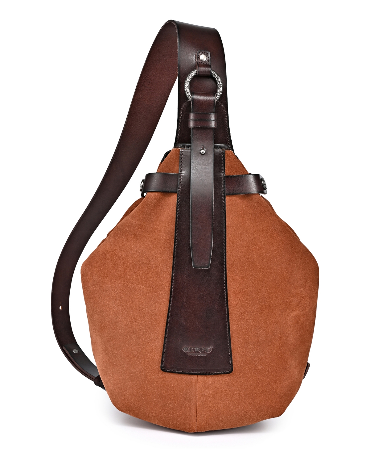 Women's Genuine Leather Daisy Sling Bag In Brown