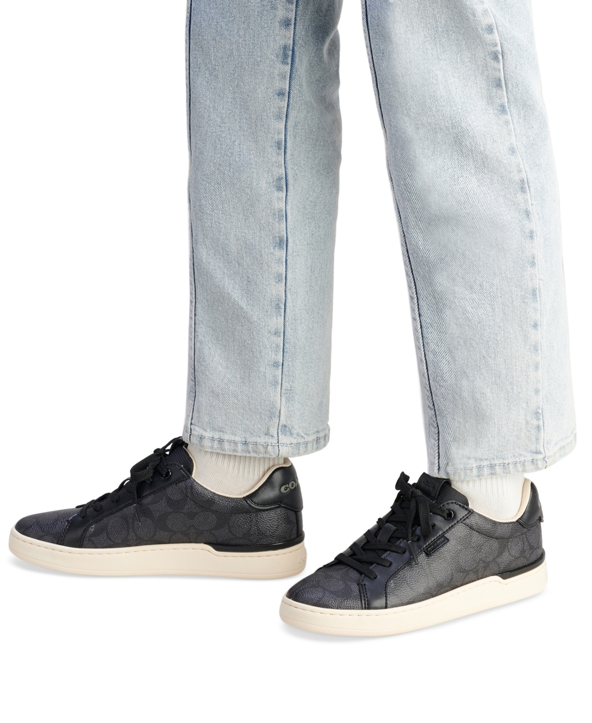 Coach Women's Lowline Signature Lace Up Sneakers