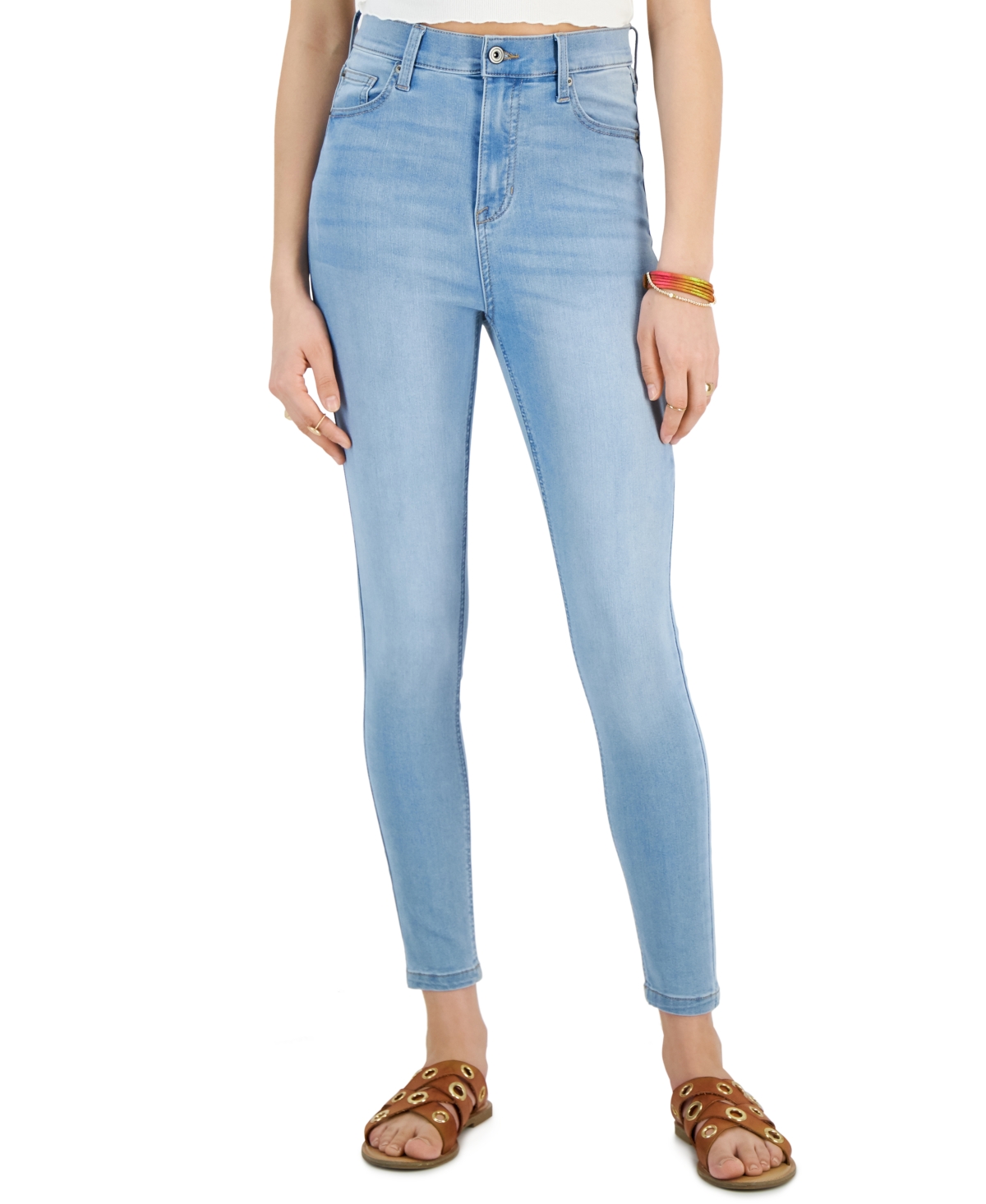 Celebrity Pink Juniors' High Rise Skinny Ankle Jeans