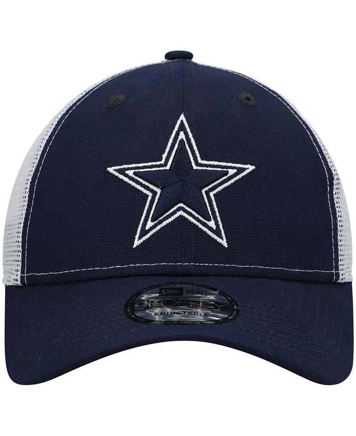 New Era Men's Navy Dallas Cowboys Basic Trucker 9FORTY Snapback Hat ...