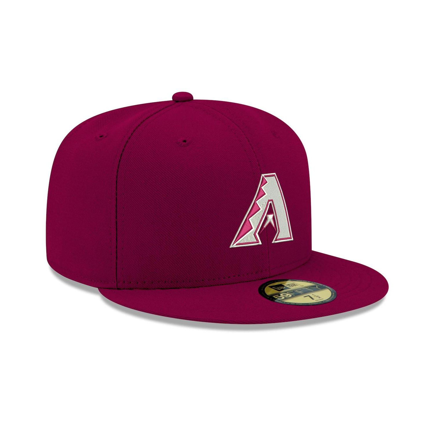 Men's Cardinal Arizona Diamondbacks Logo White 59FIFTY Fitted Hat