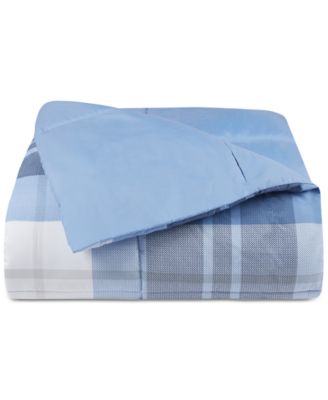 Martha Stewart Collection - Reversible Plaid King Comforter