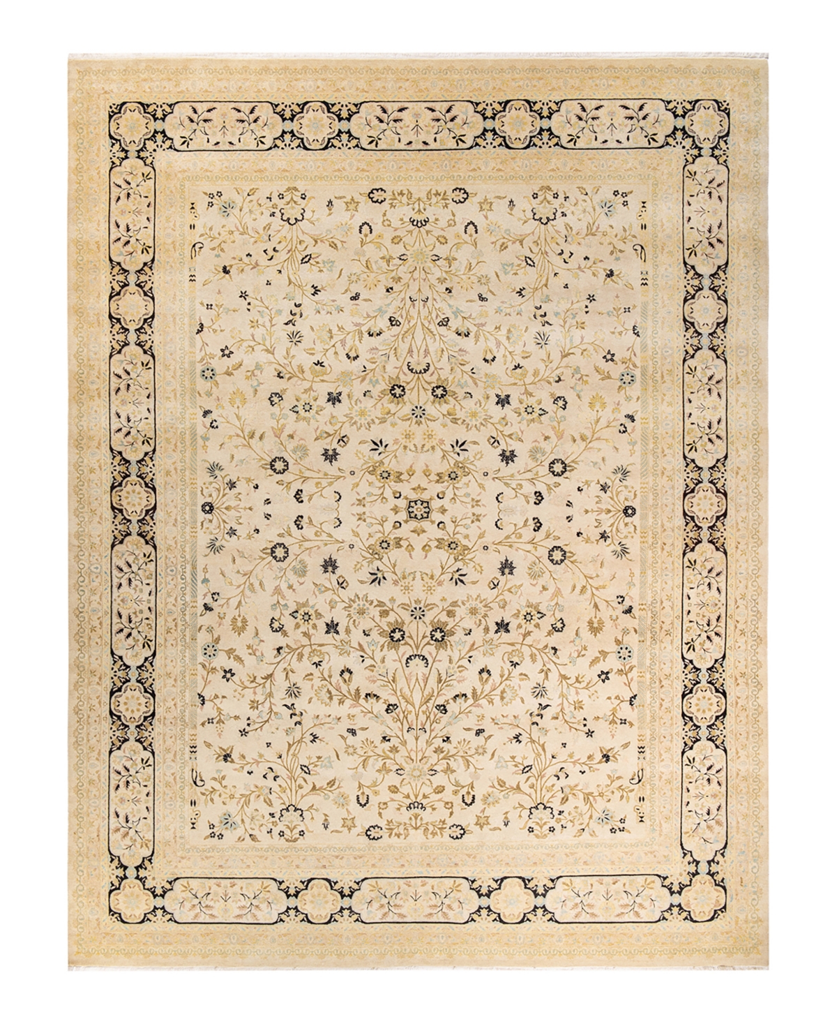 Closeout! Adorn Hand Woven Rugs Mogul M1602 9'2in x 12'4in Area Rug - Ivory