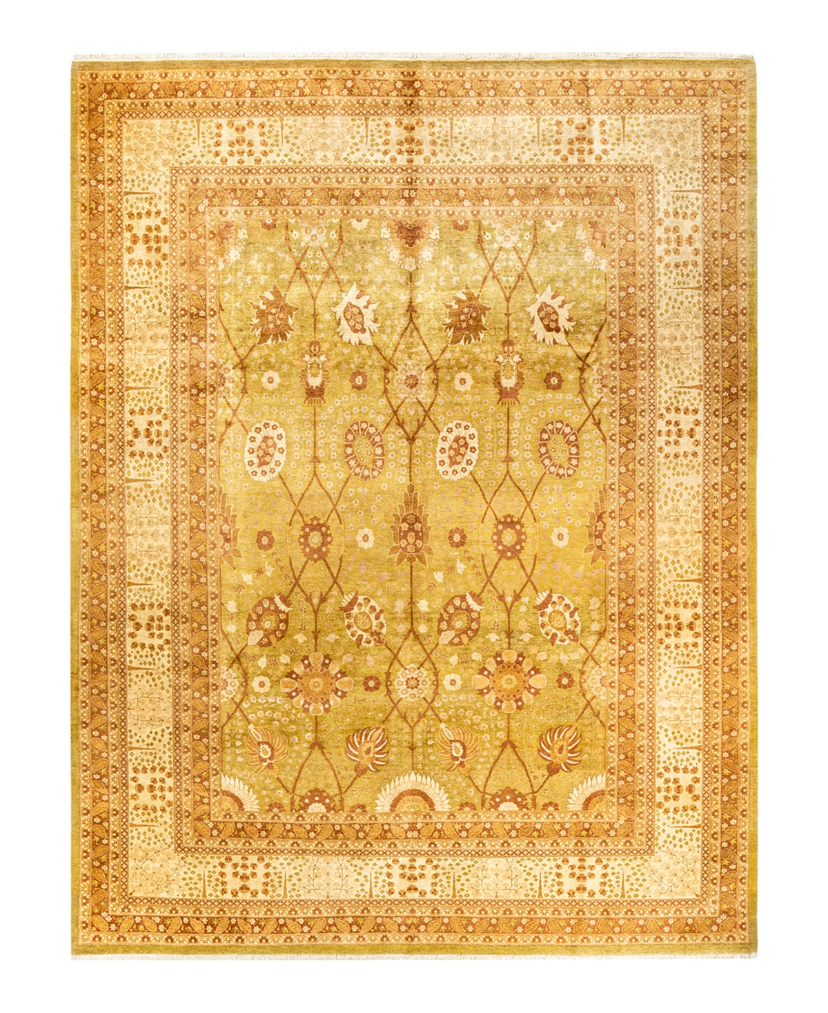 Closeout! Adorn Hand Woven Rugs Mogul M128505A 9'2in x 12'4in Area Rug - Green